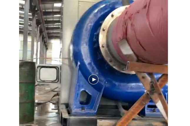 南京书杰生态系统管理有限公司流量5100立方大型柴油机混流泵机组测试中